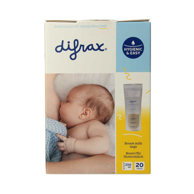 Bolsas de almacenamiento de leche materna Difrax 20 unidades