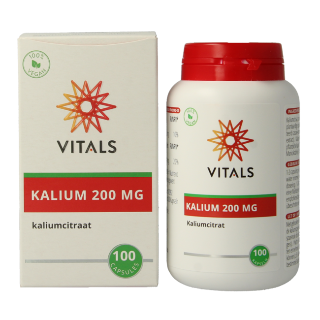 Citrate de potassium 200 mg 100 gélules