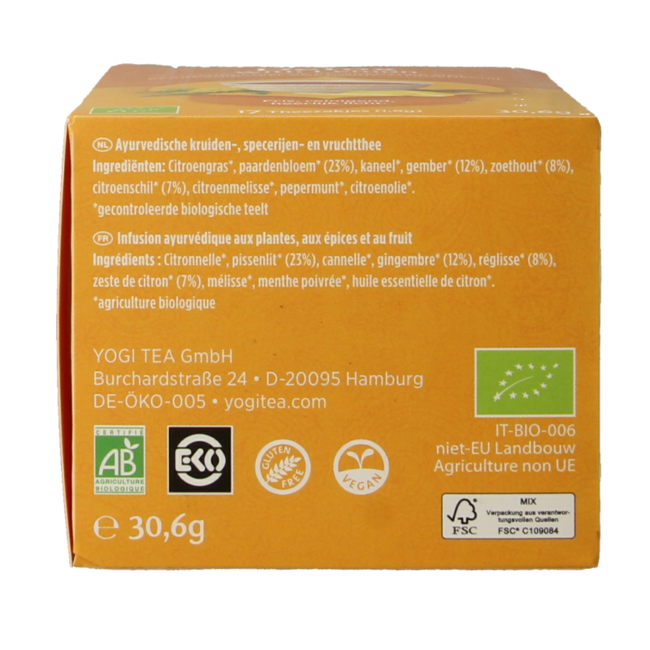 Detox con limón bio 17 bolsitas