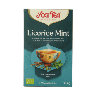 Yogi Tea Yogi Tea Regaliz menta bio 17 bolsitas