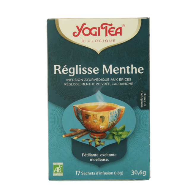 Yogi Tea Regaliz menta bio 17 bolsitas