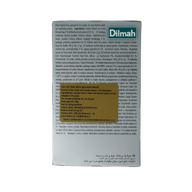 Té de grosella negra Fun Tea 20 bolsitas