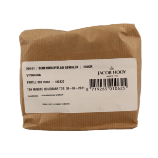Jacob Hooy Jacob Hooy Berendruifblad gemalen 250 Gram
