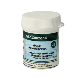Vitazouten Vitazouten Zincum chloratum/mur. VitaZout nr.21 120 Tabletten