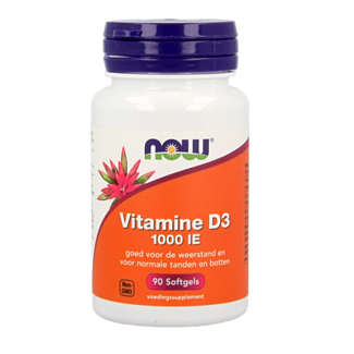 NOW Vitamin D3 1000IU 90 Softgels