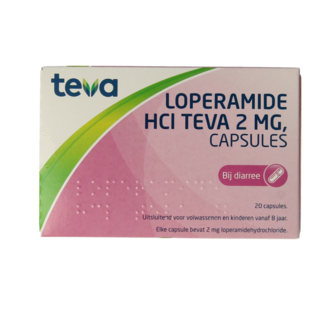 Teva Teva Lopéramide HCl 2 mg 20 Gélules