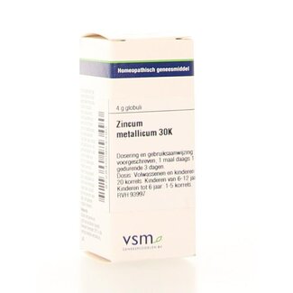 VSM VSM Zincum metallicum 30K 4 gramos