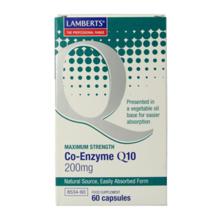 Lamberts Lamberts Coenzima Q10 200mg 60 Cápsulas vegetarianas
