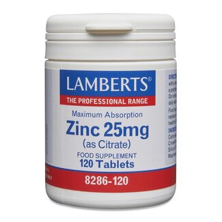 Lamberts Lamberts Citrato de Zinc 25mg 120 Comprimidos