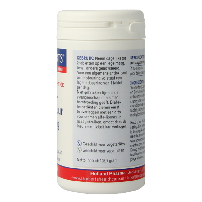 Ácido Alfa-Lipoico 300mg 90 Comprimidos