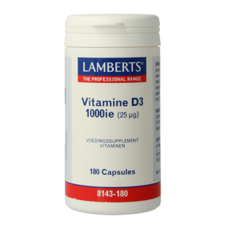 Lamberts Lamberts Vitamina D3 1000 UI/25 mcg 180 cápsulas