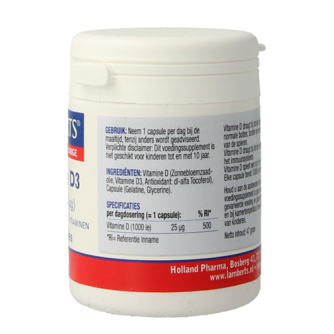 Vitamina D3 1000 UI/25 mcg 120 Capsule