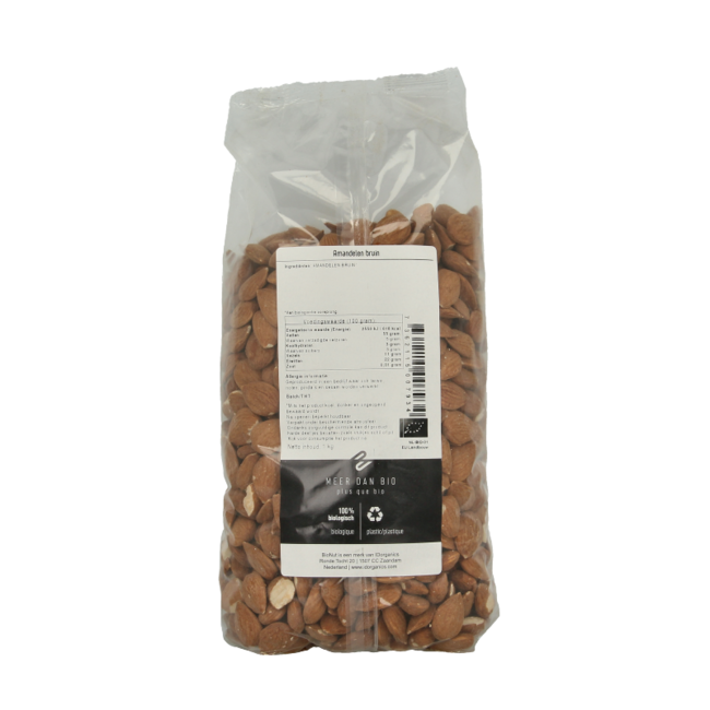 Almendras marrones ecológicas 1 kg