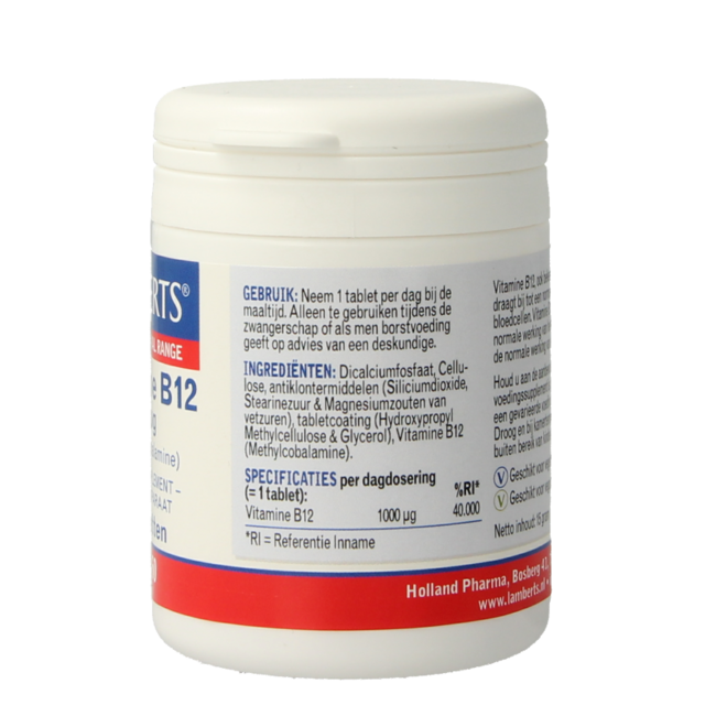 Lamberts Vitamina B12 Metilcobalamina 1000mcg 60 Compresse