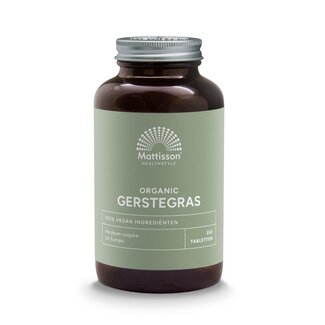 Mattisson Mattisson Tarwegras wheatgrass comprimidos raw 400mg bio 350 comprimidos