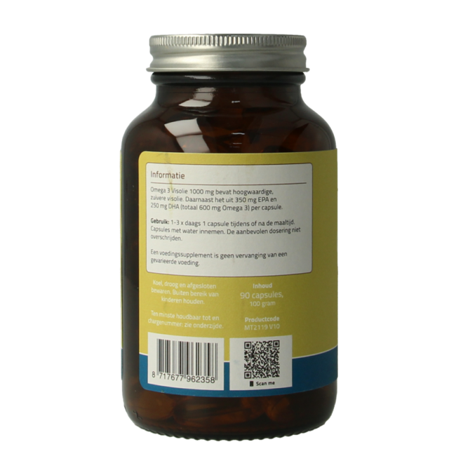 Mattisson Omega 3 visolie 35% EPA 25% DHA 1000mg 90 Capsules