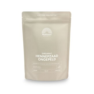 Mattisson Mattisson Organic Whole Hemp Seeds 400 Gram