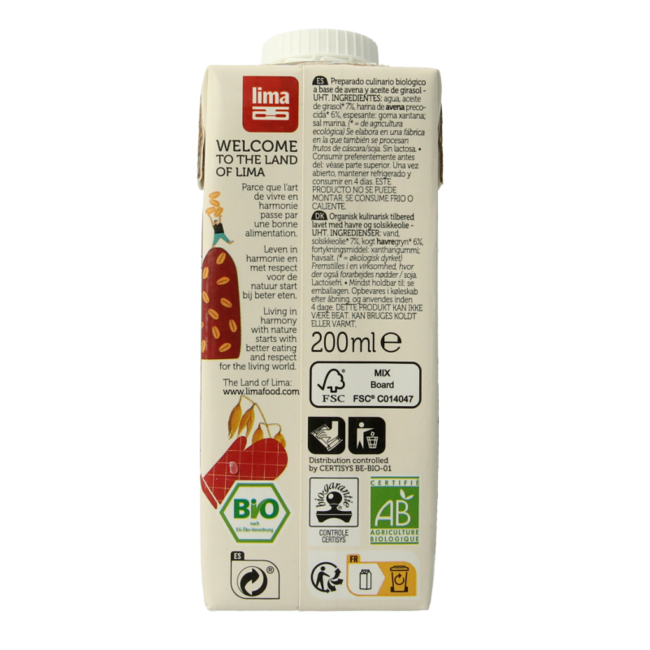 Organic Oat Cuisine 200 Millilitres