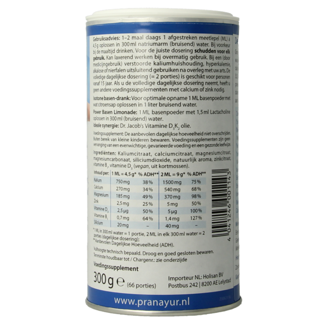 Poudre PH Correct du Dr. Jacob's 300 grammes