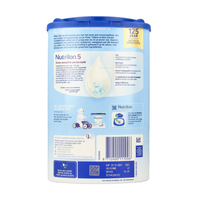 5 Lait de croissance en poudre pour tout-petits 800,00 Grammes