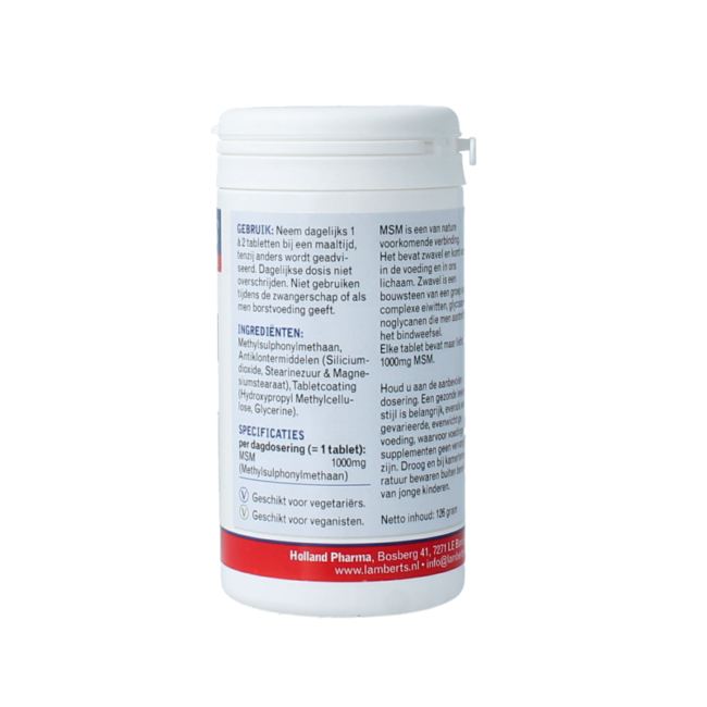 MSM 1000 mg 120 comprimidos