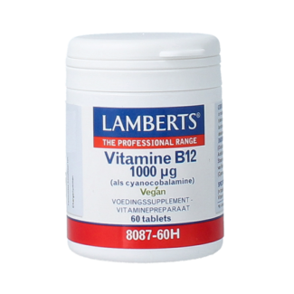 Lamberts Vitamine B12 1000 mcg (cyanocobalamine) 60 comprimés