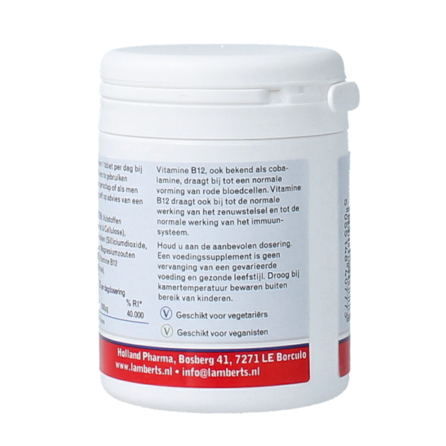 Vitamina B12 1000mcg (cianocobalamina) 60 comprimidos