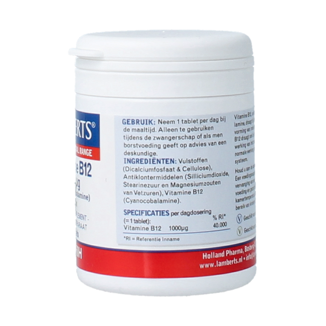 Vitamin B12 1000mcg (Cyanocobalamin) 60 Tablets