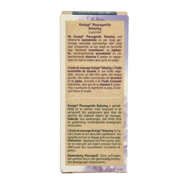 Aceite de masaje relajante lavanda mini 20 mililitros