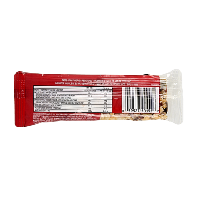 Taste Of Nature Barrita de cereales con arándanos bio 40 Gramos
