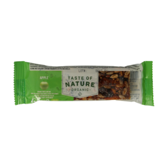 Taste Of Nature Baton zbożowy Taste Of Nature Jabłko bio 40 Gram