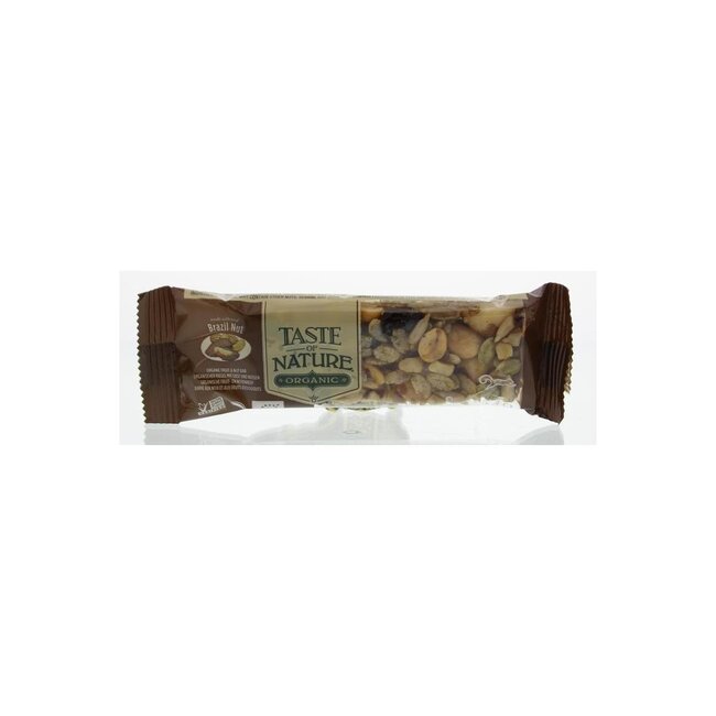 Barrita de cereales con nueces de Brasil bio 40 g