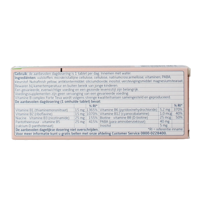 Vitamine B complex forte 30 comprimidos