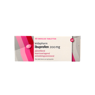 Leidapharm Ibuprofen 200mg 40 Tablets