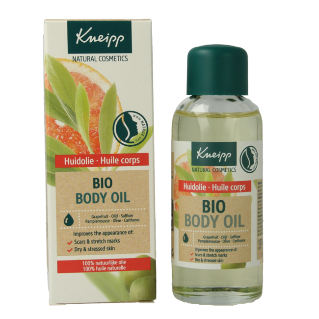 Kneipp Bio body oil skin oil grapefruit olive safflower 100 Millilitres