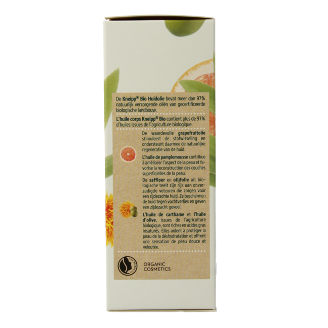 Kneipp Bio body oil skin oil grapefruit olive safflower 100 Millilitres