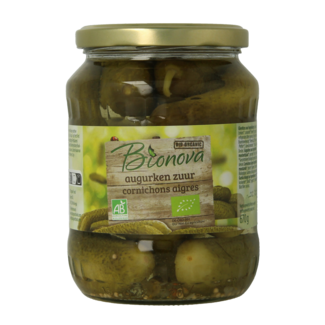 Bionova Organic pickled gherkins 670g