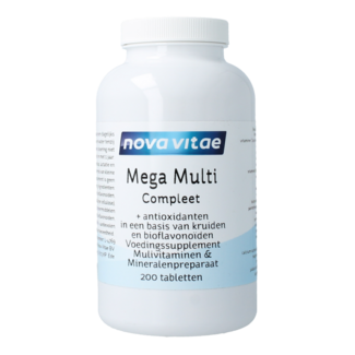 Nova Vitae Mega multi compleet 200 comprimés