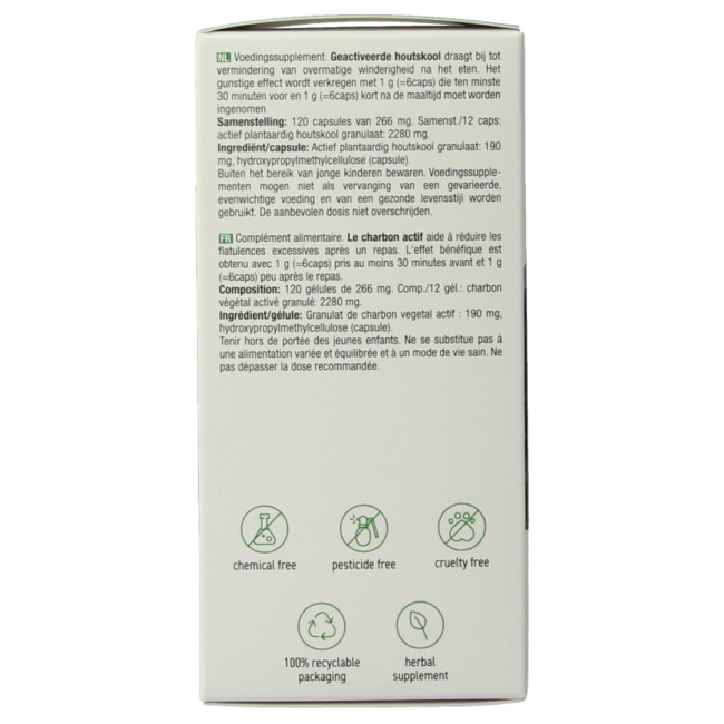 Carbone Vegetale Purasana vegan 120 Capsule Vegetariane