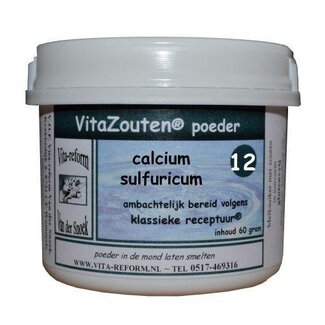 Vitazouten Vitazouten Calcium sulfuricum poeder nr. 12 60 Gram