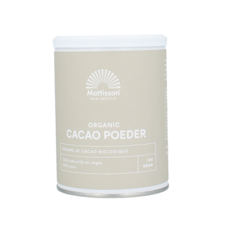 Mattisson Cacao poeder bio 100 Gram