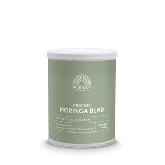 Mattisson Polvo de hojas de moringa moringa oleifera bio 125 gramos