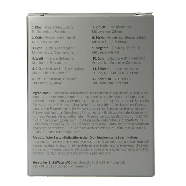 Aceite Lichtwesen Elohim plata 65 10 mililitros