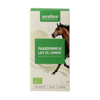 Purasana Purasana Paardenmelk bio 90 kapsułek wegetariańskich