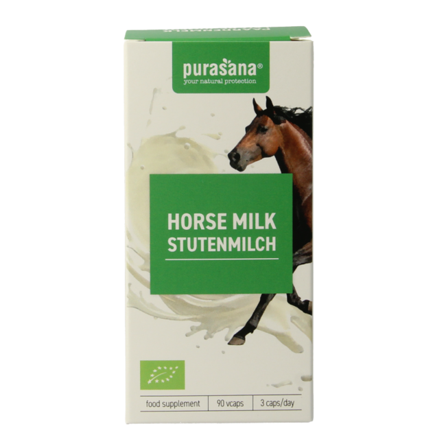 Purasana Paardenmelk bio 90 kapsułek wegetariańskich