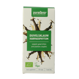 Purasana Purasana Harpagofito vegano bio 120 cápsulas vegetarianas