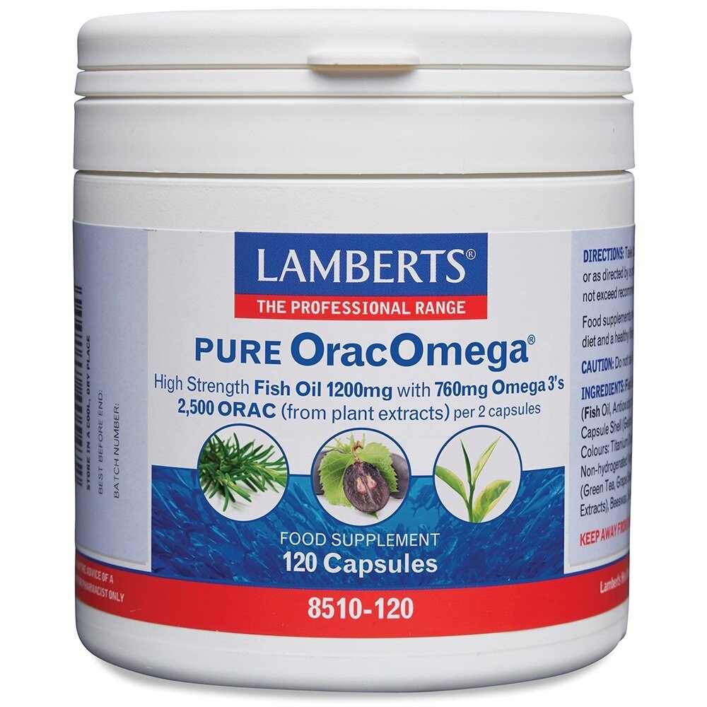 Lamberts Orac omega (aceite de pescado) 120 cápsulas