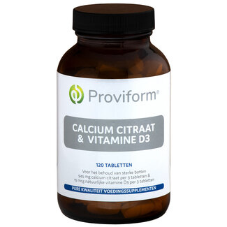 Proviform Citrate de calcium & D3 120 comprimés