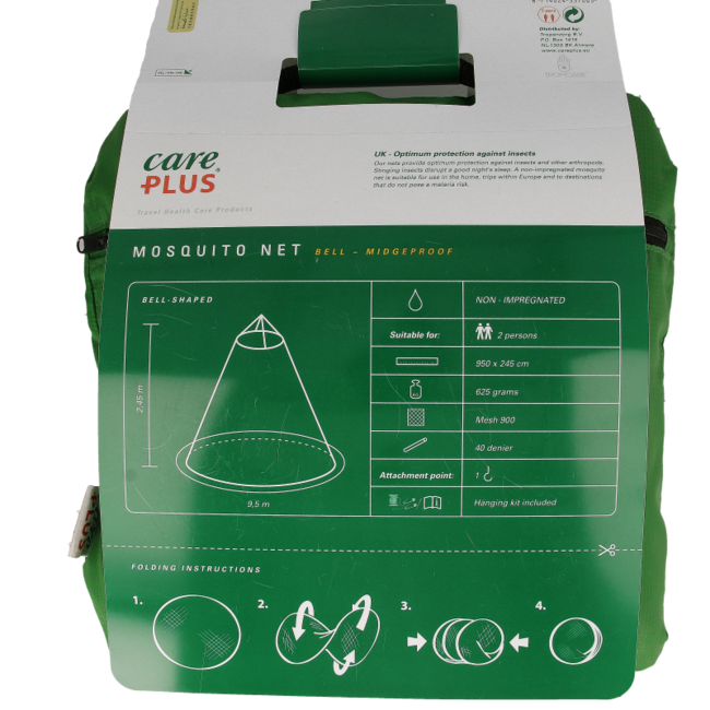 Care Plus Moskitonetz Midge-Proof Glockenform 2-Personen 1 Stück