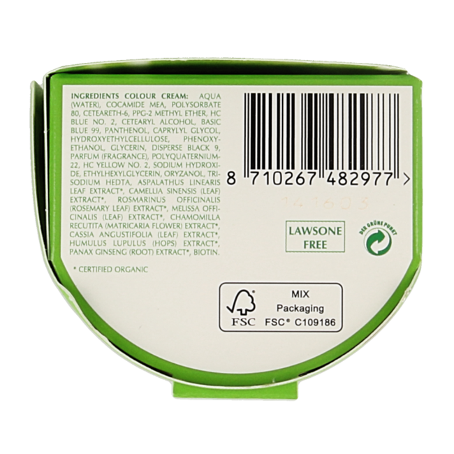 Henna Plus Crema Colorante Nero 1 60 Millilitri